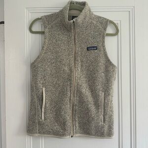 Patagonia better sweater fleece vest - tan - size small